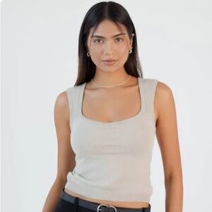 Klassy Network Knit Tank Small